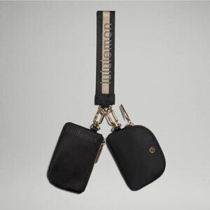 NWT Lululemon Dual Pouch Wristlet Wordmark